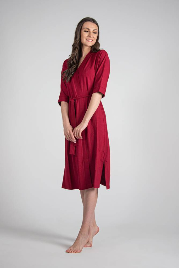 942 Visa Hosszú köntös De Lafense - bordó színű