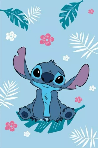 Lilo és Stitch Jerry Fabrics baba gyapjú takaró | Mikroszálas, puha és könnyű