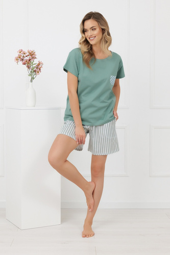 Faro női pizsama Italian Fashion 100% pamut rövid ujj rövidnadrág