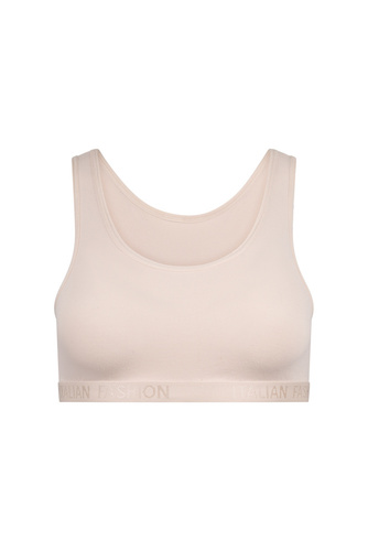 Nikola Lány melltartó, széles pántos olasz divat - púderkék