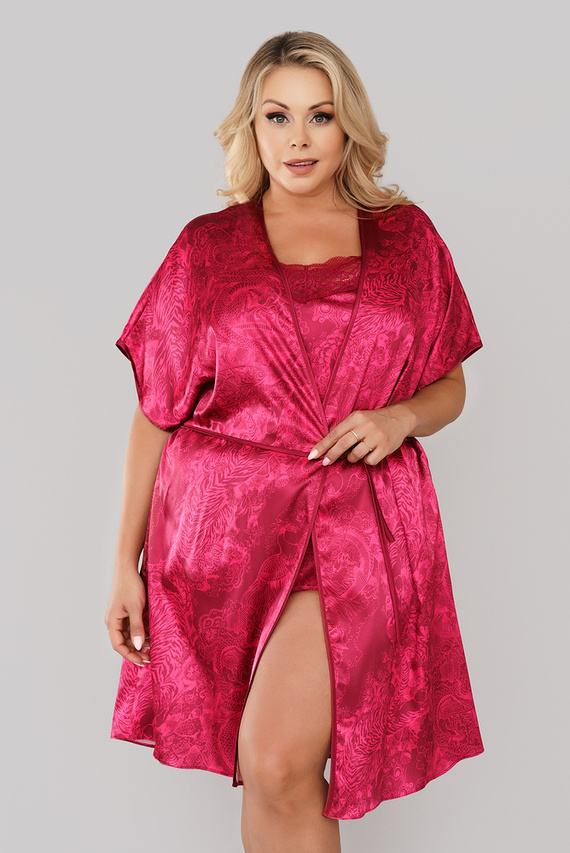 Impresja Női fürdőköpeny Olasz divat bordó