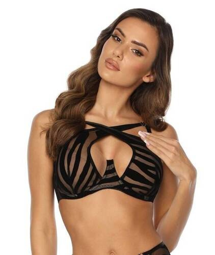 SC-1087 Unholy puha melltartó Kinga - fekete