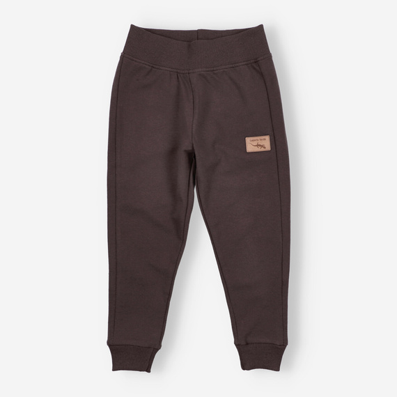 KAR-0040/BRA Tréningnadrág fiúnak Lagarto Verde csokoládé - kényelmes, pamut, lengyel gyártás