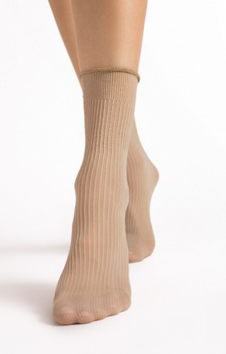 G 1195 Sassy Fiore női zokni 40 den nude - bordázott, fényes, fényes