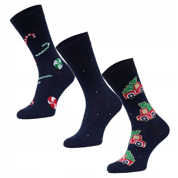 A63 Prémium zokni A'3 Cornette - tengerészkék (auto)