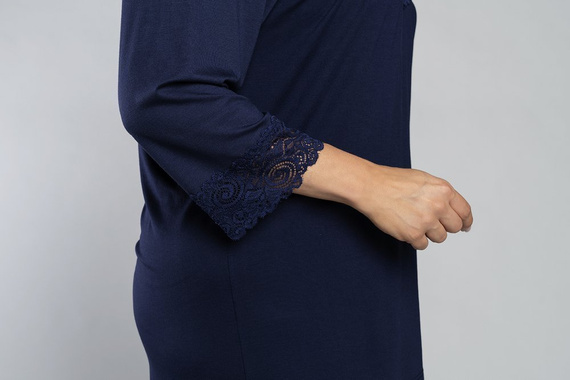 Izyda pizsama 3/4 ujjú, 3/4 nadrág olasz divat - tengerészkék