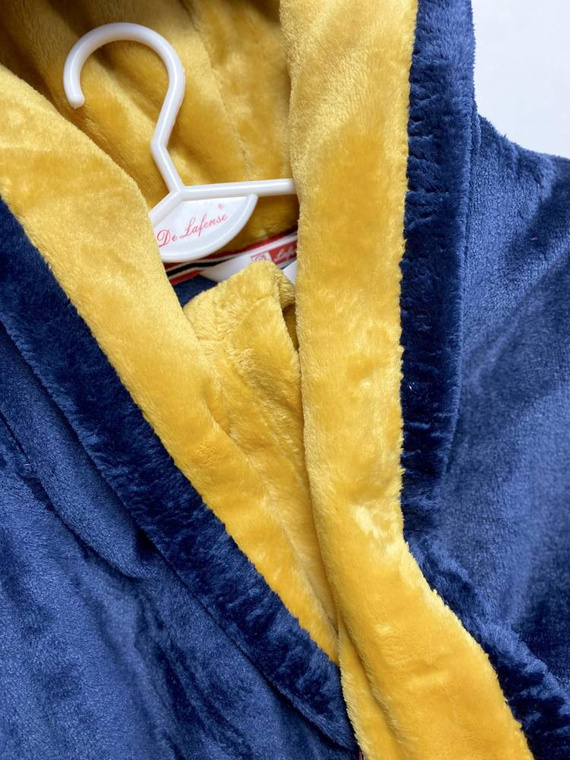 627 Soraya női rövid köntös Forex - tengerészkék / méz