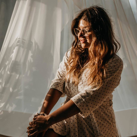 605 Perla Női rövid Forex női köntös - ekrü színű