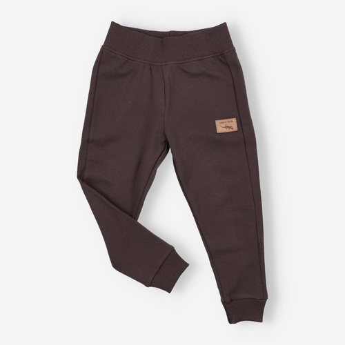 KAR-0040/BRA Tréningnadrág fiúnak Lagarto Verde csokoládé - kényelmes, pamut, lengyel gyártás