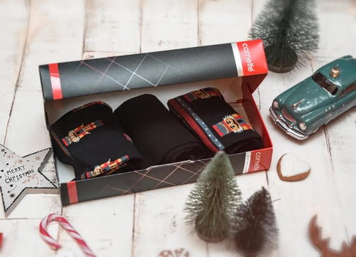 A45 Prémium zokni A'3 Cornette - fekete (katonák)