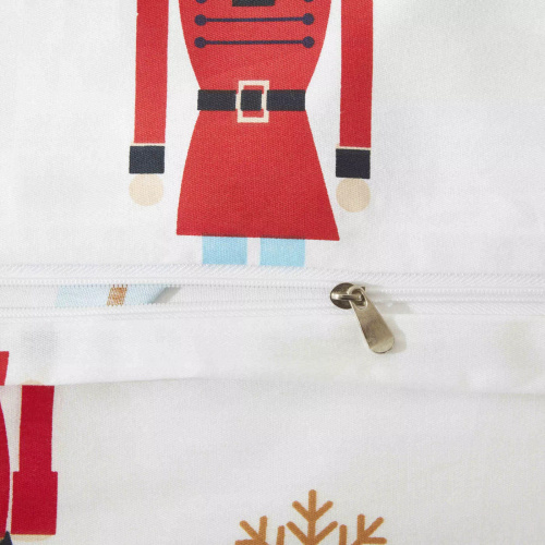 Xmass karácsonyi pamut szatén ágynemű Spod Igły i Nitki diótörő - elegáns és puha