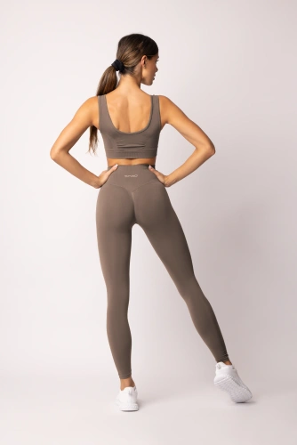 Női leggings SPAIO Flex Innergy 2.0 bézs - varrásmentes, regenerációs támogatás