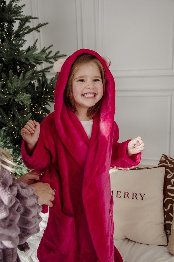 730 Serena Forex gyermek fürdőköpeny - málna