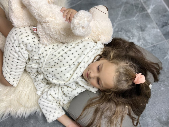 367 Melanie Forex Gyermek fürdőköpeny - ekrü színű