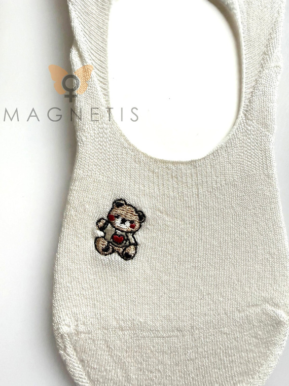 Magnetis YN-251132 – női balerina zokni viszkózból, szilikonnal