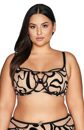 2124 Ava bézs színű, félig párnázott, félig puha melltartó