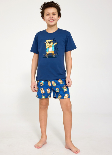 Fiú pizsama Cornette Young Boy 790/128 Capybara - pamut, rövidnadrág, rövidnadrág