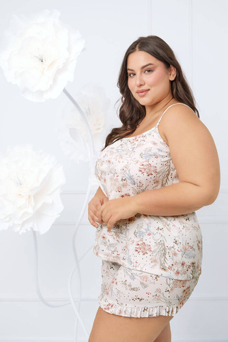 Solita Női pizsama vékony szabású, rövid nadrág olasz divat - print