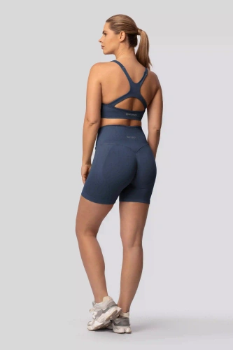 Spaio PUSH-UP PRO alakformáló varrás nélküli női rövidnadrág magas derék navy blue