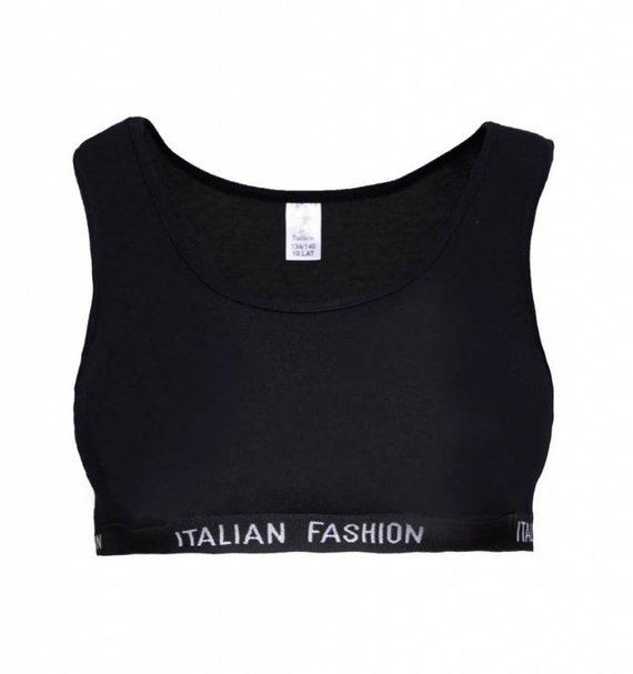 Nikola Lány melltartó, széles pántos olasz divat - fekete