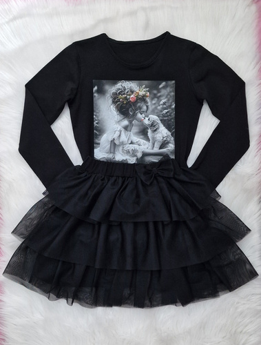 Kiss Gyermek blúz Bambarillo black- jersey | Kényelem és stílus