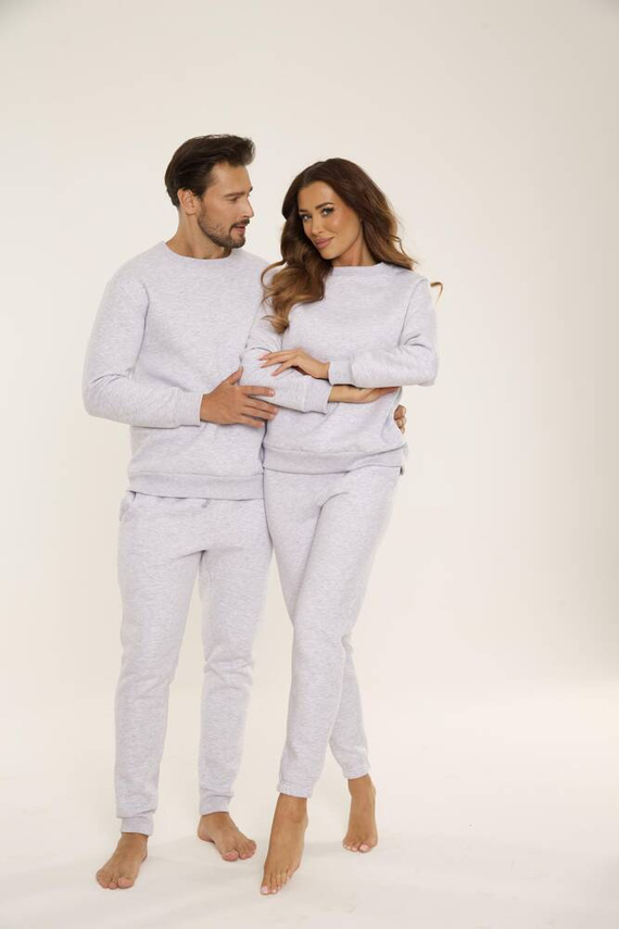 813 Indigo Férfi edzőruha a De Lafense-től - világos melange