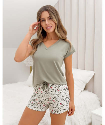 Melisa Short Donna pizsama viszkóza virágmintás