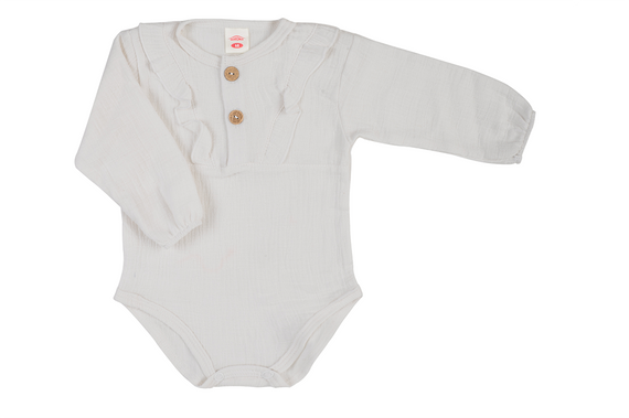 03235GDRE Body DR Girl Just Muslin Ecru Makoma Muszlin baba body