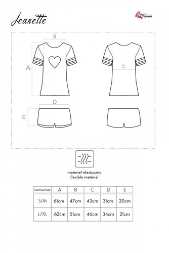 Jeanette LC 55732 Női pizsama LivCo Corsetti Fashion LivCo Corsetti Divat