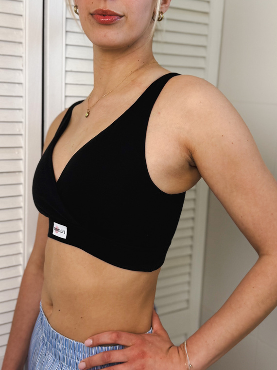 Milk&Love Mombri Klasyk vízálló szoptatós melltartó black