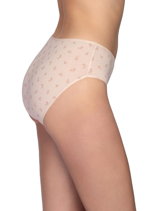 Figi L-122 BI-71 Lama pamut bikini alsó 3 db-os csomag, virágos, kényelmes
