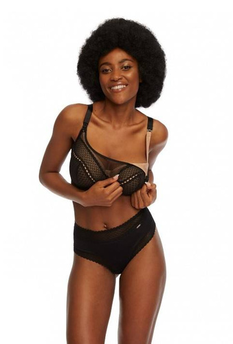 BM-929 K Puha melltartó Kinga fekete