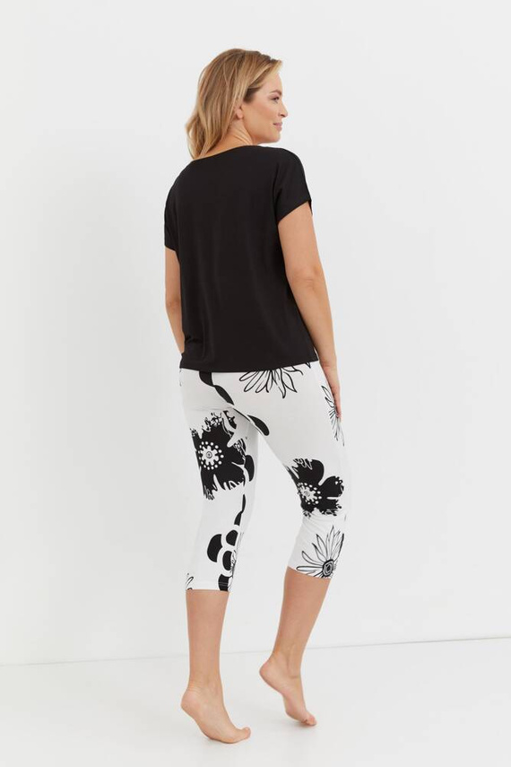 743 Elle Forex Női pizsama - fekete-ecru színű