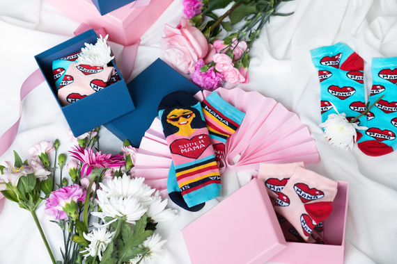 K89S Super Mama lábzokni olasz divat - tengerészkék/színek