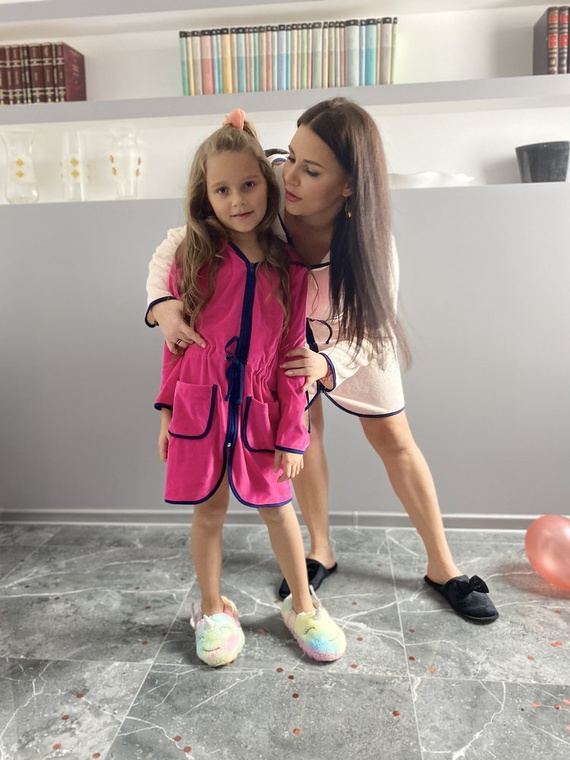 374 / 375 Desiree baba fürdőköpeny - málna