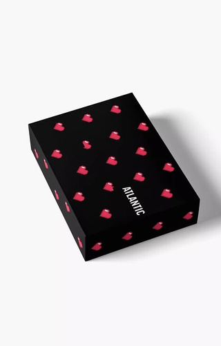 2GMB-011 Atlantic férfi boxeralsó - pamut, szívmintás, 2 db, 2db