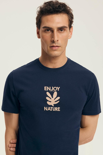 Férfi Core 43462 Legend Henderson sötétkék pizsama - pamut, rövid ujjú, dobozos, dobozos