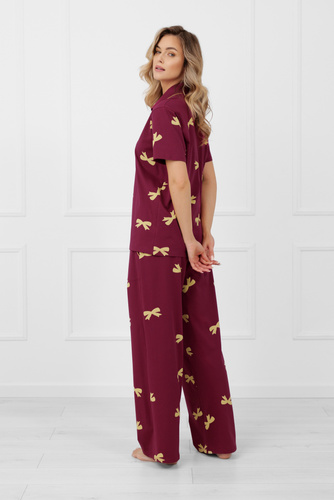 Kwadro Női pizsama olasz divatos organikus pamut, elegáns és kényelmes