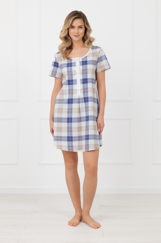 Ariela Italian Fashion kismama hálóing - rövid ujjú, pamut