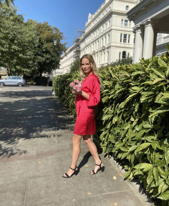 370 Laurine Forex női fürdőköpeny - málna