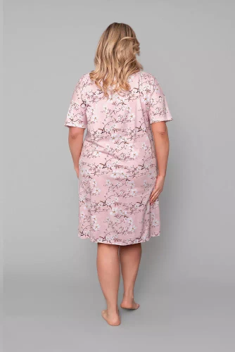 Alwa rövid ujjú hálóing Italian Fashion - rózsaszín nyomtatás