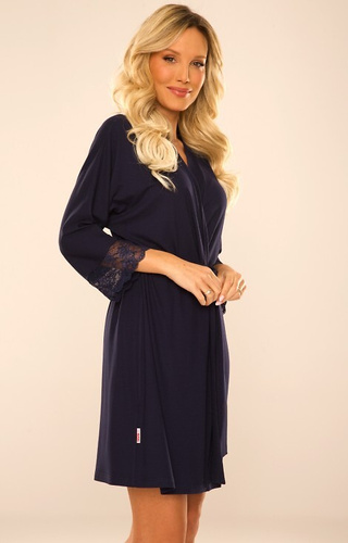 342 Fanny Női fürdőköpeny Short De Lafense - sötétkék