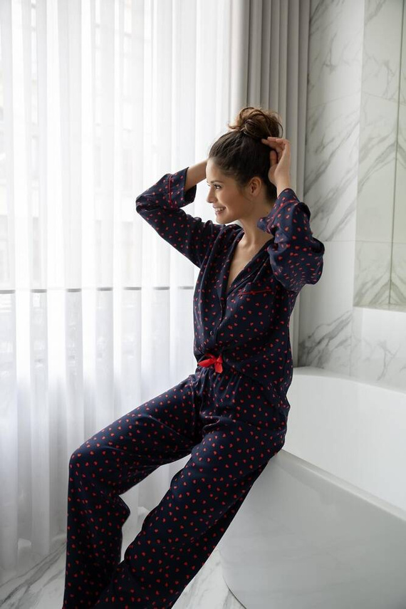 Sophia Női pizsama Sensis - sötétkék