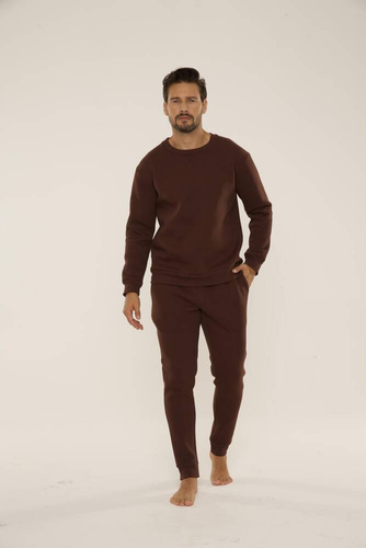 813 Indigo Férfi edzőruha a De Lafense-től - csokoládé