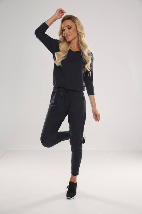 305 Paula női pizsama öltöny - tengerészkék