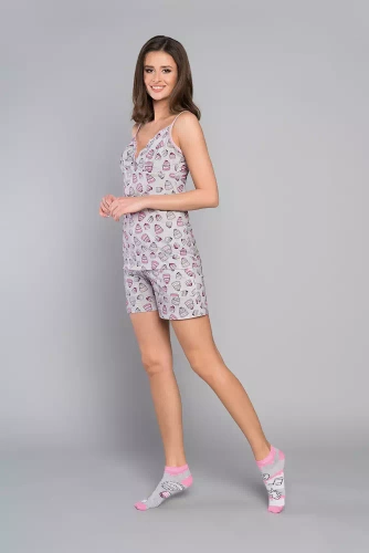 Dolce Női pizsama, rövidnadrág olasz divat - nyomtatás