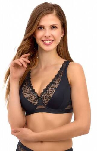 2501 Lupoline push-up bralette melltartó - fekete