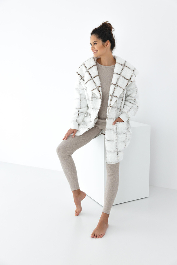 Sensis Delphine kardigán - fehér-csíkos