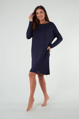 Akord női hosszú ujjú tunika Italian Fashion - tengerészkék