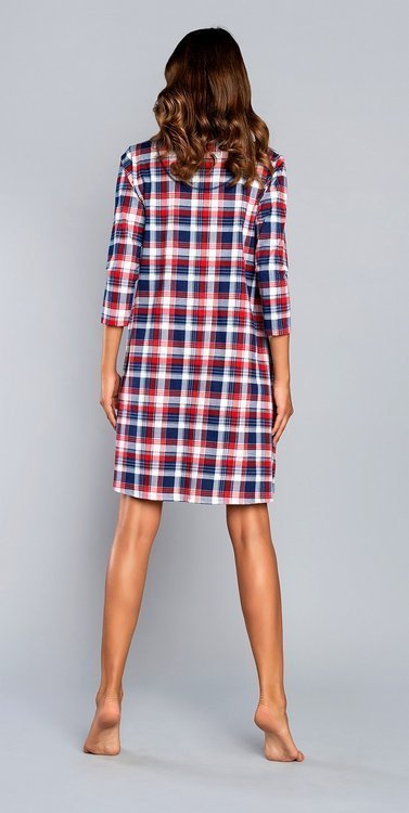 Rugia kismama és szoptatós hálóing 3/4 ujjú olasz divat - piros